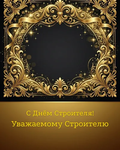 открытка с днём строителя!